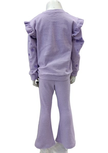 Kuromi Kız Çocuk Alt Üst Takım Ispanyol Paça Fitilli Takım Mor (Kalıbı Dar) fiyatları