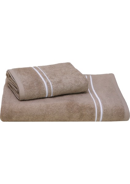 Fortuna El Havlusu 50 x 90 cm Vizon- Beyaz modelleri