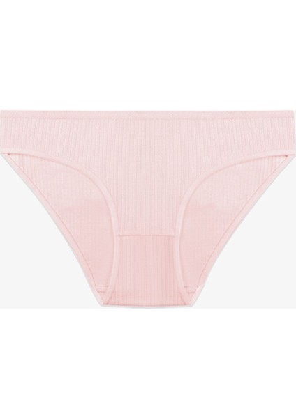 Kadın 3'lü Pamuklu Fitilli Külot modelleri