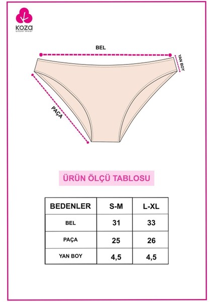Kadın 3'lü Pamuklu Fitilli Külot indirimleri