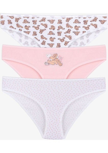 Kadın 3'lü Pamuklu Basic Külot