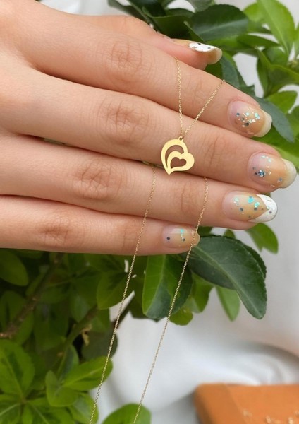 14 Ayar Altın Soft Kalp Kolye