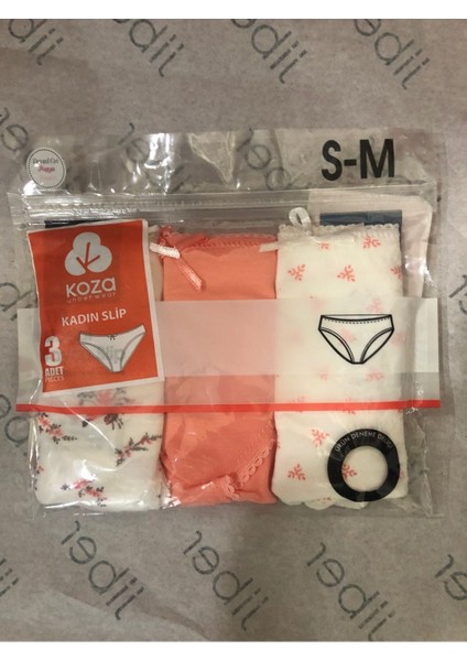 Kadın 3'lü Pamuklu Basic Külot