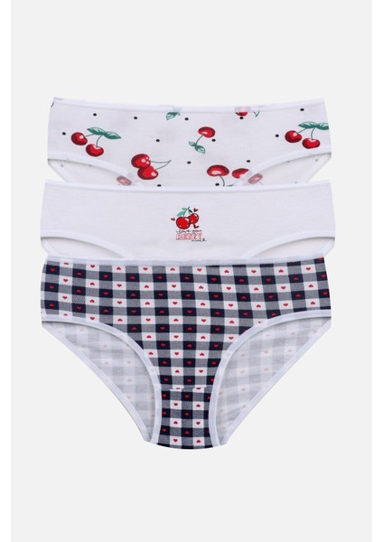 Kız Çocuk 3'lü Penguen Desenli Slip