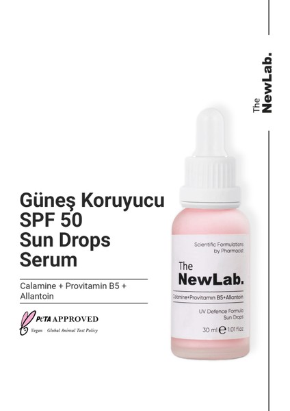 The NewLab Güneş Koruyucu SPF50 Sun Drops Serum