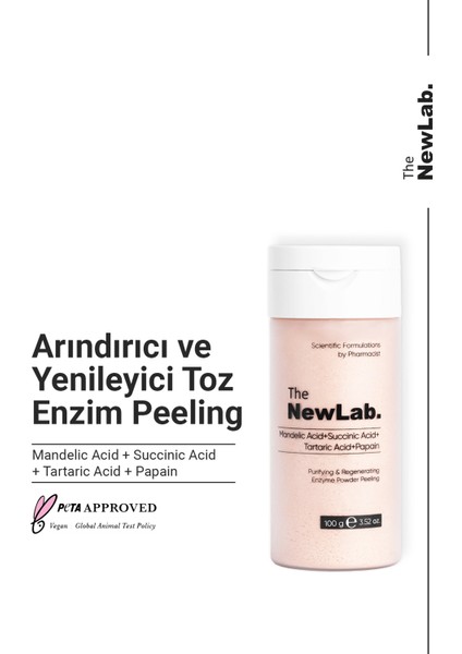 Arındırıcı ve Yenileyici Enzim Peeling 100g(Mandelic Acid+Succinic Acid+Tartaric Acid+Papain)