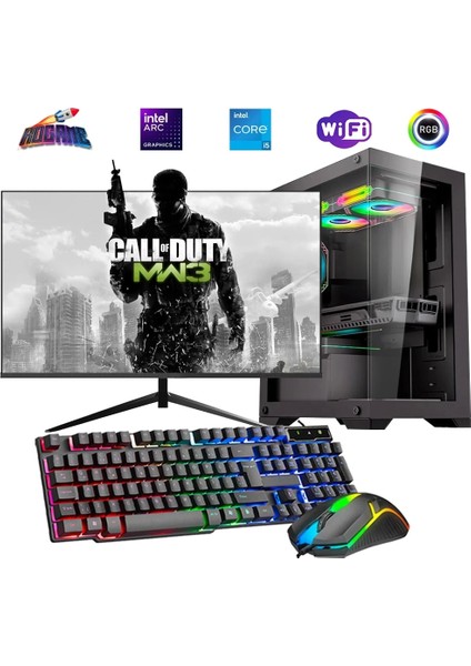 I5 13400F 32GB Ddr4 1tb M2 12GB Arc B580 27" 165Hz Mon. Oyun Bilgisayarı