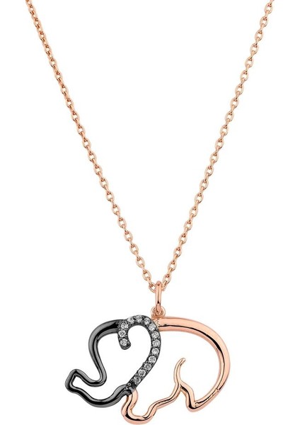 Pırlanta Fil Kolye Pn023