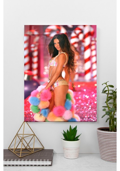 Adriana Lima Victoria's Secret Cam Tablo | Hediyelik, Dekoratif, Ofis, Mutfak