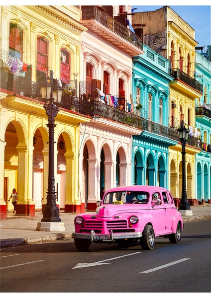 Küba, Havana Fotoğraf Cam Tablo | Hediyelik, Dekoratif, Ofis, Mutfak modelleri
