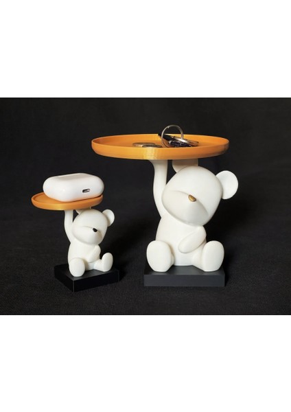 Ayıcık Tasarımlı Çok Amaçlı Dekoratif Stand Küçük Boy