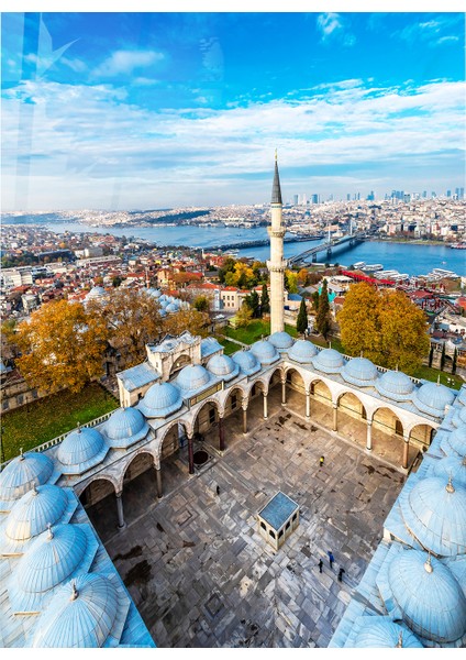 Süleymaniye Camii Istanbul Manzarası Cam Tablo | Hediyelik, Dekoratif, Ofis, Mutfak