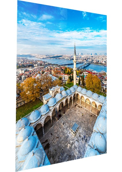 Süleymaniye Camii Istanbul Manzarası Cam Tablo | Hediyelik, Dekoratif, Ofis, Mutfak