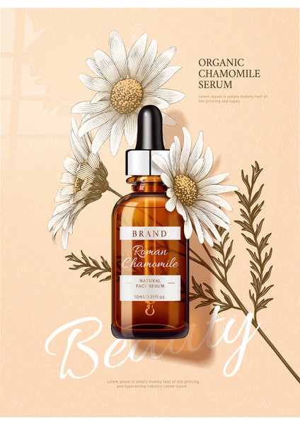 Organik Serum Kozmetik Cam Tablo | Hediyelik, Dekoratif, Ofis, Mutfak modelleri