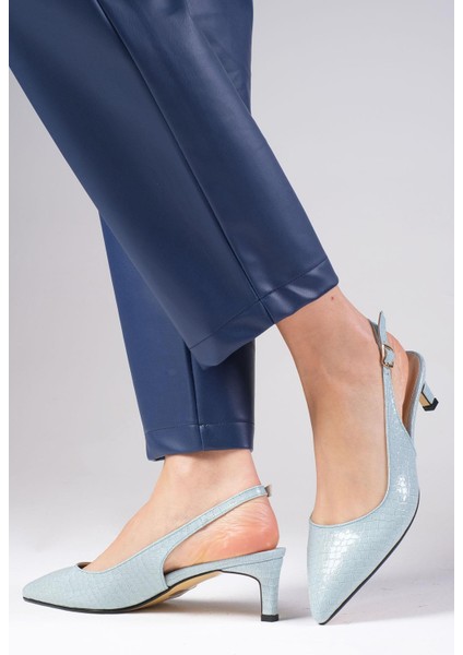 Alisa Mavi Renk Kadın Topuklu Ayakkabı fiyatları