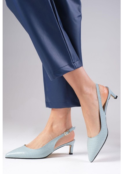 Alisa Mavi Renk Kadın Topuklu Ayakkabı modelleri