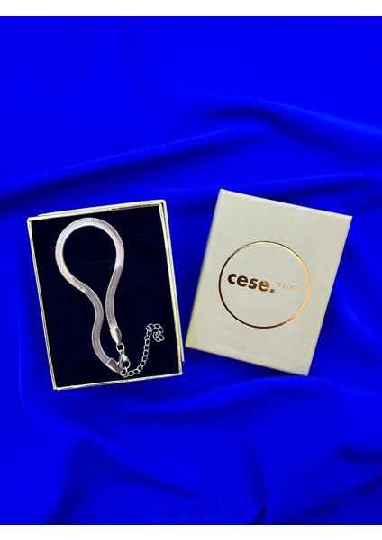 Celeste Shine Italyan Ezme Zincir Çelik Bileklik Gümüş Gri (Sılver) modelleri