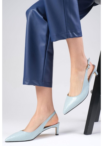 Alisa Mavi Renk Kadın Topuklu Ayakkabı indirimleri