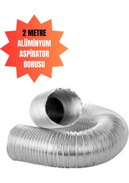 Günlüler Aspiratör Borusu 2 Metre (Davlumbaz Borusu)