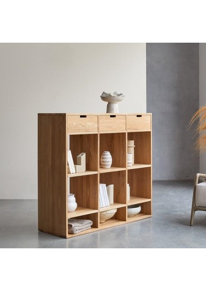 Oslo Model Masif Ahşap Büfe