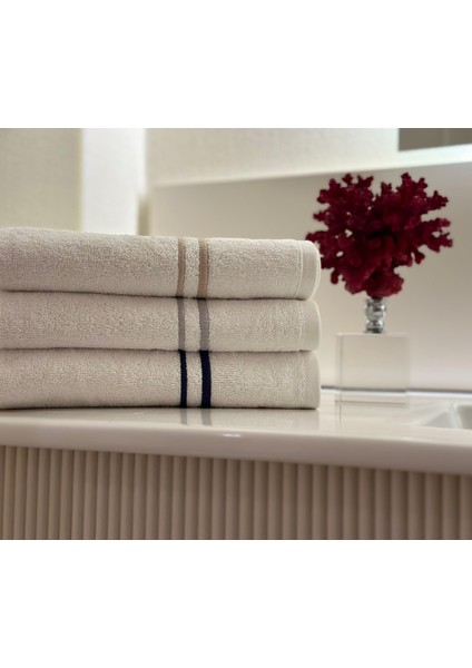 Fortuna Banyo Havlusu 90 x 150 cm Beyaz- Gri modelleri