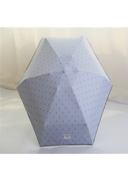 Mini Cep 5 Katlanır Umbrla Açık Mavi (Yurt Dışından) modelleri