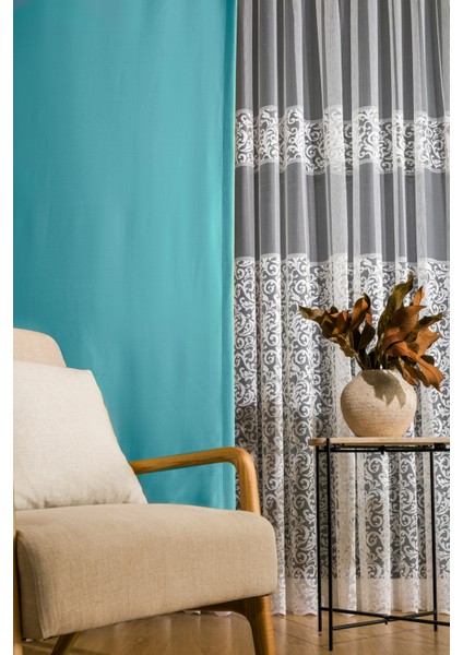 Sık Pileli Blackout Karartma Kumaştan Fon Perde 1x3 V09 Tek Kanat fırsatları