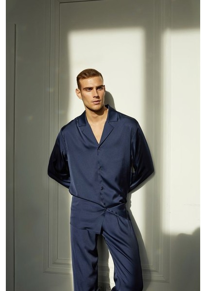 Boby Silk -%100 Ipek Pijama Takımı - Erkek