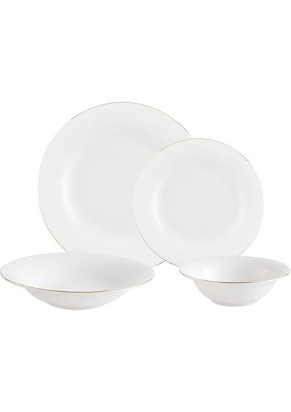 Dormir 6 Kişilik 24 Parça Yemek Takımı - Beyaz/silver fiyatları