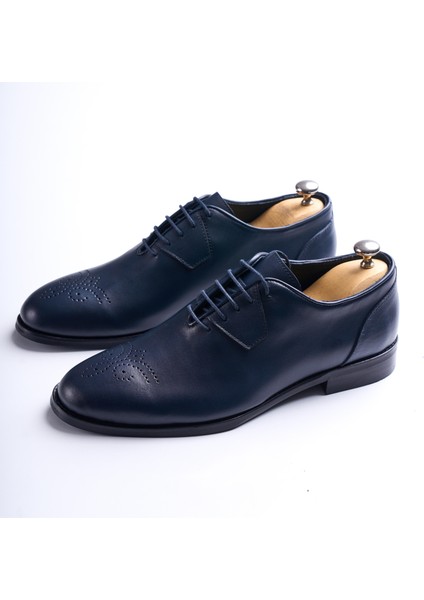 İtalyan stil iç dış naturel deri erkek ayakkabı lacivert T12932 fiyatları
