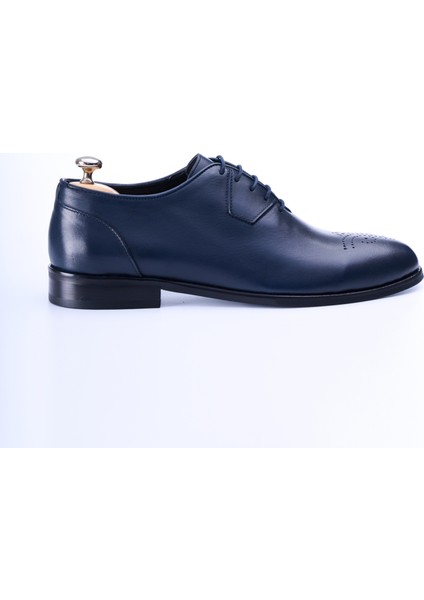 İtalyan stil iç dış naturel deri erkek ayakkabı lacivert T12932 fırsatları