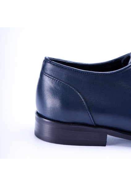 İtalyan stil iç dış naturel deri erkek ayakkabı lacivert T12932 indirimleri