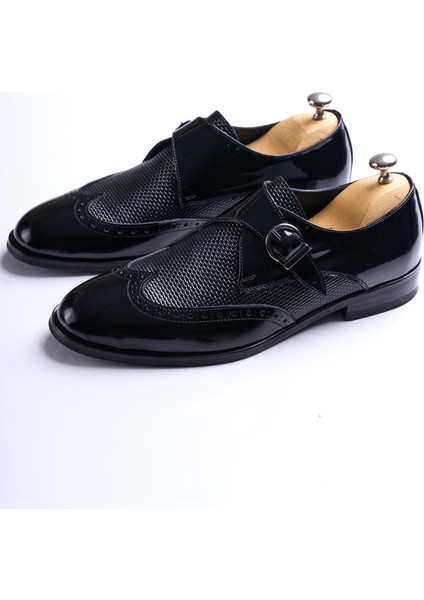İtalyan stil iç dış naturel deri rugan erkek ayakkabı siyah T12936 fiyatları