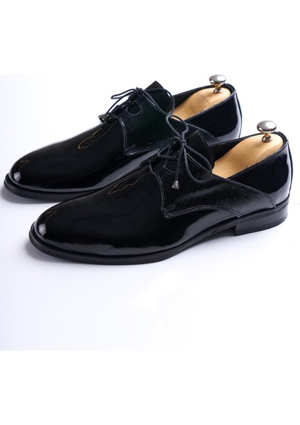 Italyan Stil Iç Dış Naturel Deri Rugan Erkek Ayakkabı Siyah T12944 modelleri
