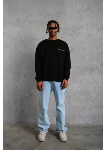 Erkek Baskılı Sweat - Siyah modelleri