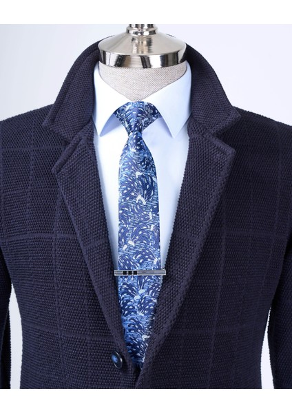 Italyan Stil Slim Fit Düğmeli Triko Ceket Lacivert T13263 fiyatları