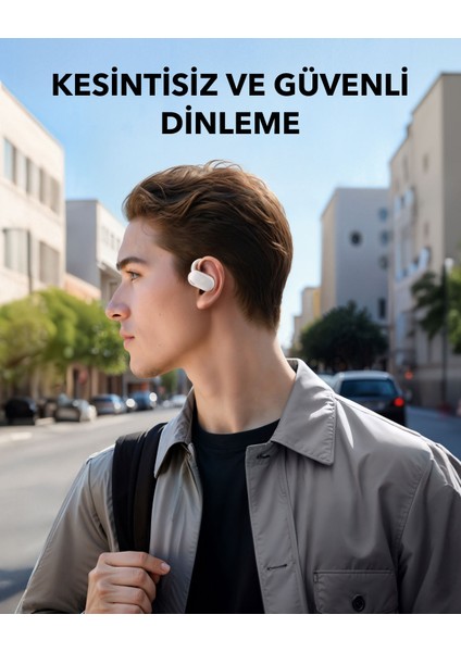 Soundcore V20i Open-Ear ,ayarlanabilir Kulak Kancası , Ultra Rahat, Güçlü Ses, Net Aramalar, IP55, LED Işıklı, 36 Saat Oynatma, Bluetooth 5.4 Kulaklık - A3876