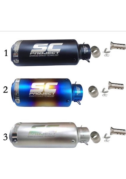 Sc Project Egzoz Universal Motosiklet Egzozu Tüp Egzoz