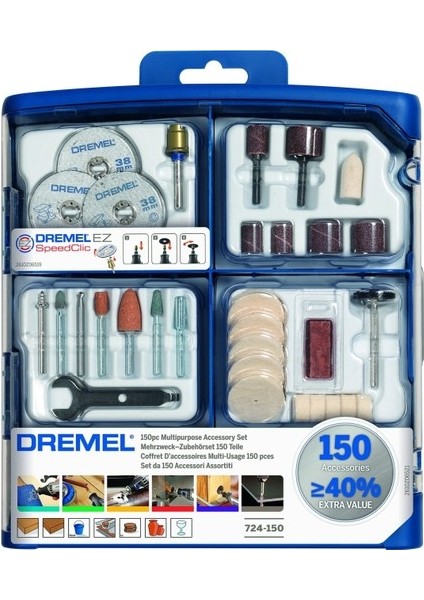 S724 Dremel Aksesuar Seti 150 Parça