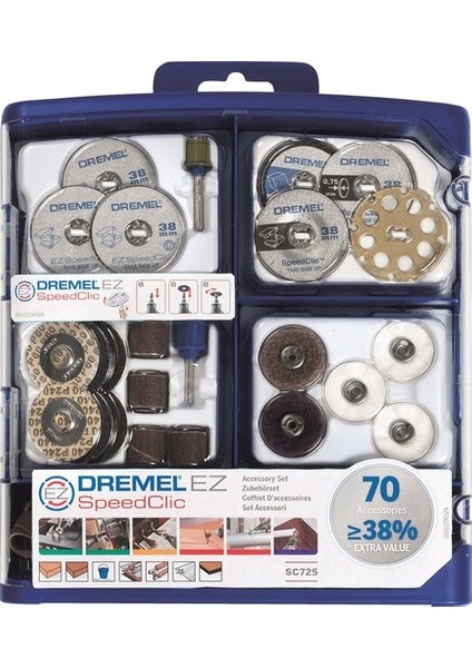 70 Parça Speedclic Çok Amaçlı Aksesuar Seti (Sc725)