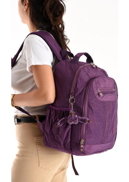 Ultra Hafif Orta Boy Sırt Çantası Çok Cepli Mor (Model: 571-3P) fiyatları