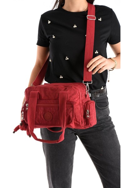 Ultra Hafif Su Geçirmez Çok Cepli Omuz Çantası Kırmızı (Model: 571-5M) fiyatları