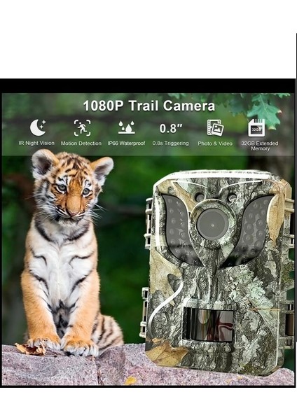 Fotokapan Kamera 16MP Full Hd 1080P Gece Görüşlü 2 Inç LCD Ekran Su Geçirmez Trail Camera fiyatları