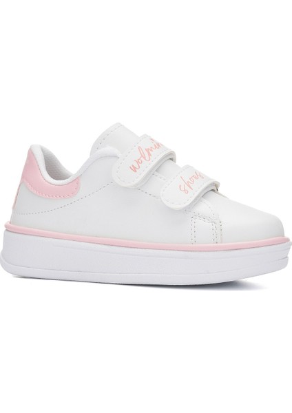 Günlük Erkek Kız Çocuk Sneaker Cırtlı Dikiş Detaylı Kalın Tabanlı Rahat Hafif Spor Ayakkabı 525PF