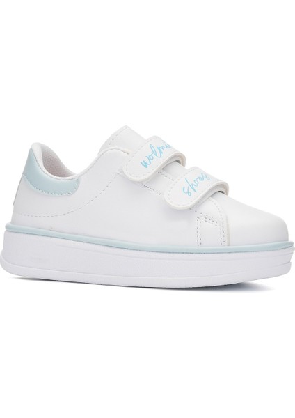 Günlük Erkek Kız Çocuk Sneaker Cırtlı Dikiş Detaylı Kalın Tabanlı Rahat Hafif Spor Ayakkabı 525PF