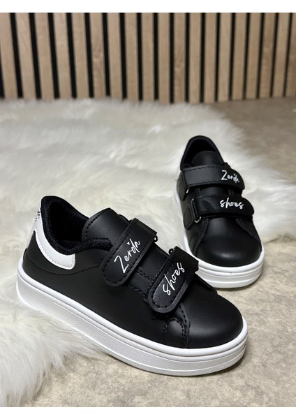 Günlük Erkek Kız Çocuk Sneaker Cırtlı Dikiş Detaylı Kalın Tabanlı Rahat Hafif Spor Ayakkabı 525PF