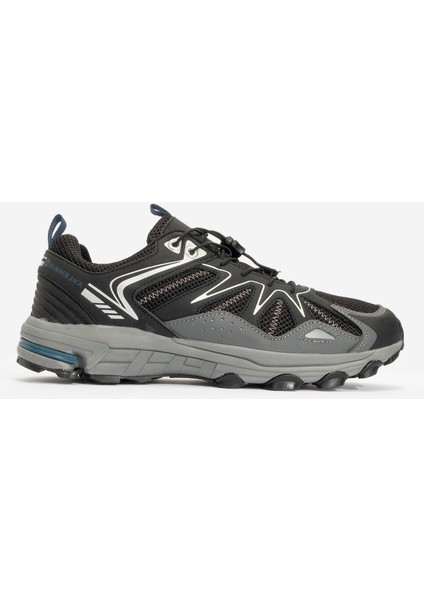 Erkek Outdoor Yüksek Taban Lastik Bağcıklı Sneaker Hj 24809M Siyah