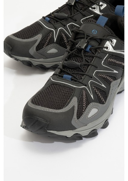 Erkek Outdoor Yüksek Taban Lastik Bağcıklı Sneaker Hj 24809M Siyah