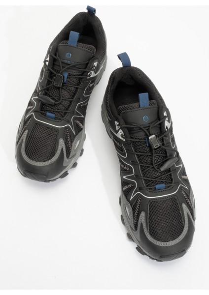 Erkek Outdoor Yüksek Taban Lastik Bağcıklı Sneaker Hj 24809M Siyah