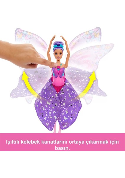 HXJ10 Barbie Kelebek Dansçı Bebek